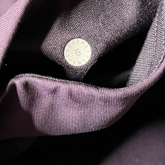 Lululemon Sun Setter Crop Mesh Leggings Women's Size 6 Boysenberry Purple Yoga - Picture 4 of 6